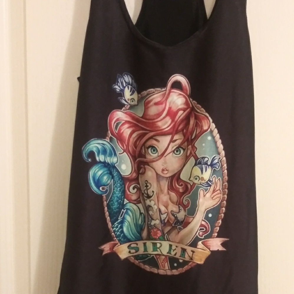2 Punk Rock Disney Princess Tanks
